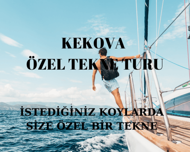 kekova özel tekne kiralama